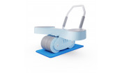 Тренажёр для пресса AB Roller SND голубой с ковриком 34 х 17 x 0.6 cм