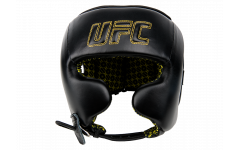 Шлем с защитой щек на шнуровке UFC (Черный - S)