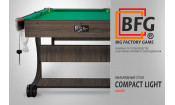 Бильярд BFG Compact Light 5 (Анкор) (Пул, анкор темный (ЛДСП), ЛДСП_16, Сукно Euro Pro 30 ш1.98м, Х/б сетка)