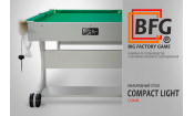 Бильярд BFG Compact Light 5 (Серый) (РП, серый (ЛДСП), ЛДСП_16, Сукно Euro Pro 50 ш1.98м Yellow green, Х/б сетка)